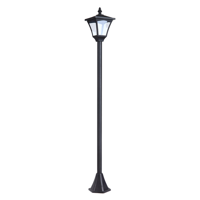 Solar-Wegeleuchte mit 10-Lumen-LED, schwarz, 120cm