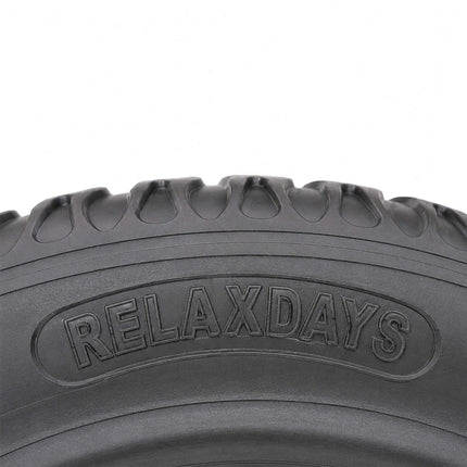 Solid Rubber Wheelbarrow Wheels, 3.25-8, Set of 2