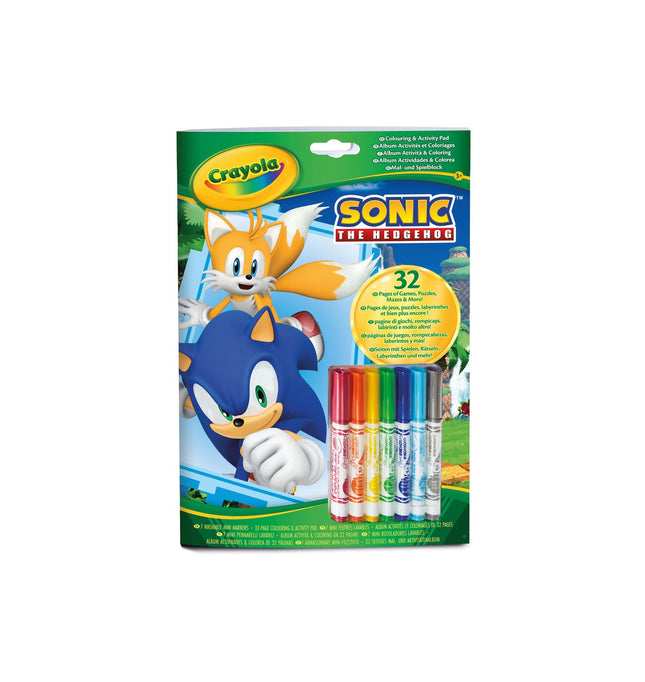 Sonic Mal- und Beschäftigungsalbum für Kinder, lustig und kreativ