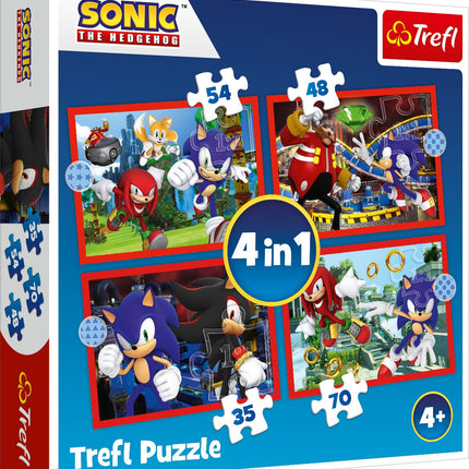 Sonic Puzzle 4-in-1 Set für Kinder, spannend und lehrreich