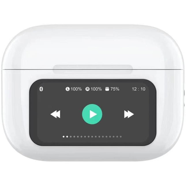 SoundLED True Wireless Bluetooth-Headset mit LED-Anzeige ANC &amp; ENC Weiß