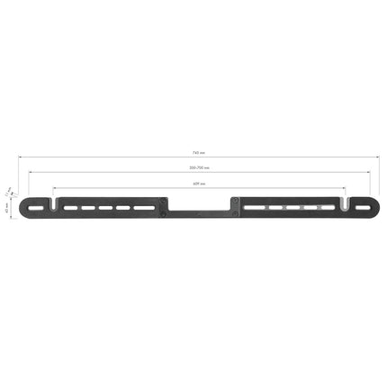 Soundbar-Wandhalterung für Sonos Arc & Arc Ultra, Schwarz