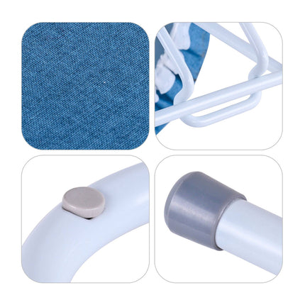 Platzsparendes Ärmelbügelbrett, Blau/Weiß