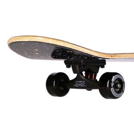 Space Star Skateboard, 31"" Deck, Double Kick