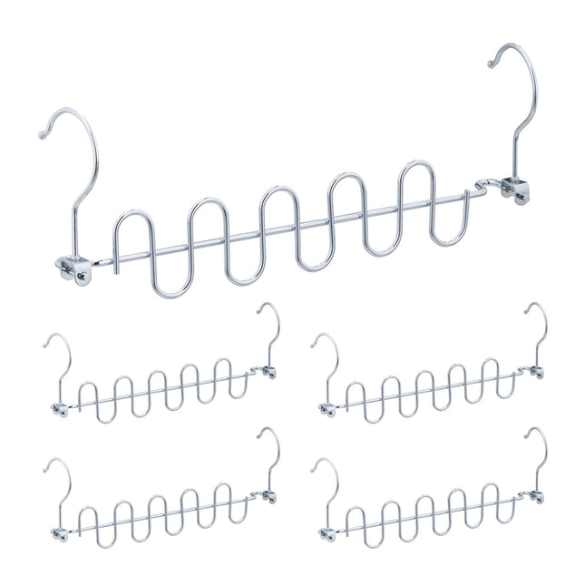 Space-saving hangers in sets of 5