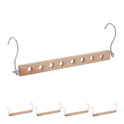 Platzsparende Kleiderbügel aus Holz im 5er-Set