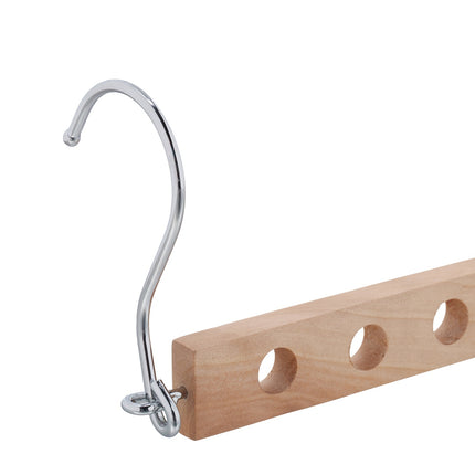 Platzsparende Kleiderbügel aus Holz im 5er-Set