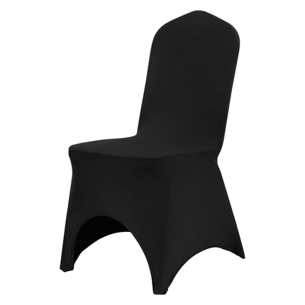 Spandex Folding Chair Covers, Washable, 50-Pack Black