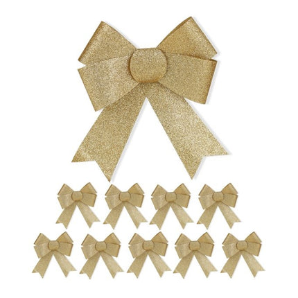 Sparkling bow in a set of 10