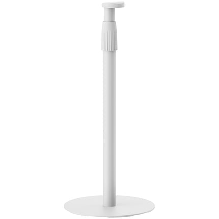 Speaker Floor Stand, Adjustable Height, White