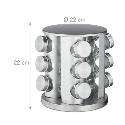Spice carousel in stainless steel