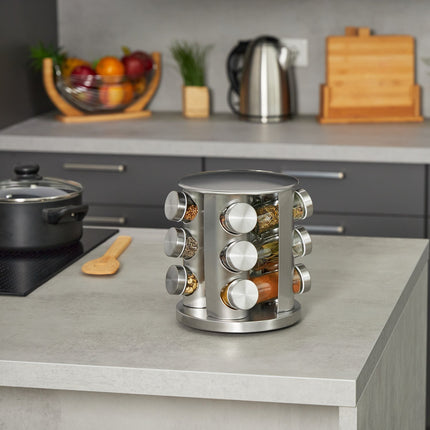 Spice carousel in stainless steel