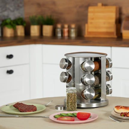 Spice carousel in stainless steel