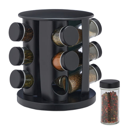 Spice carousel with 12 jars