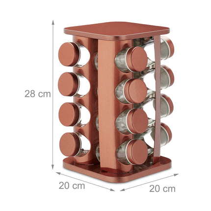 Spice carousel with 16 jars