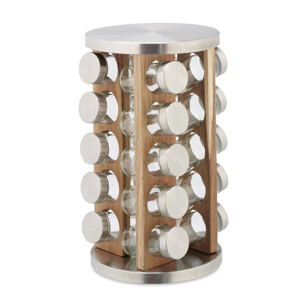 Spice carousel with 20 jars