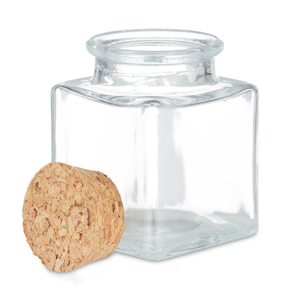 Spice jar set with cork lid
