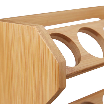 Spice rack in bamboo, 8 spice jars