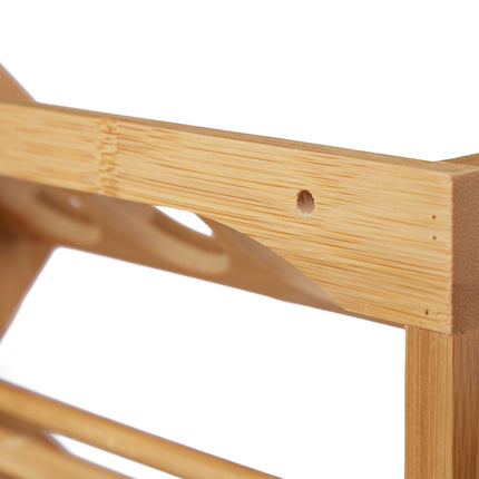 Spice rack in bamboo, 8 spice jars