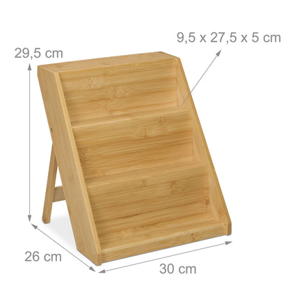 Spice rack in bamboo