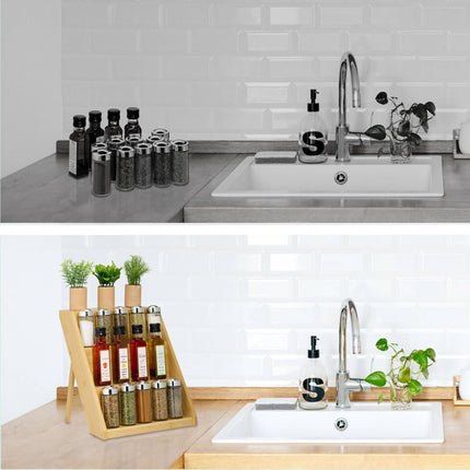 Spice rack in bamboo