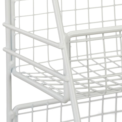 Spice rack metal white