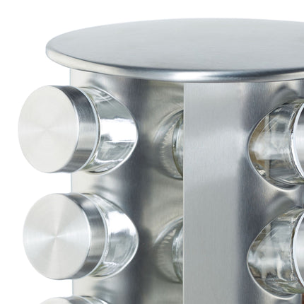 Spice rack with 20 pcs. glass jars