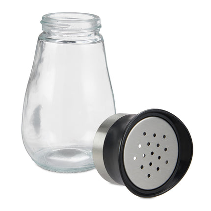 Spice rack with 6 glass jars