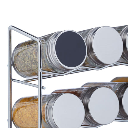 Étagère à épices avec 18 pots à épices