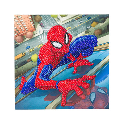 Obrázek s krystaly Spider-Man, 18 X 18 Cm