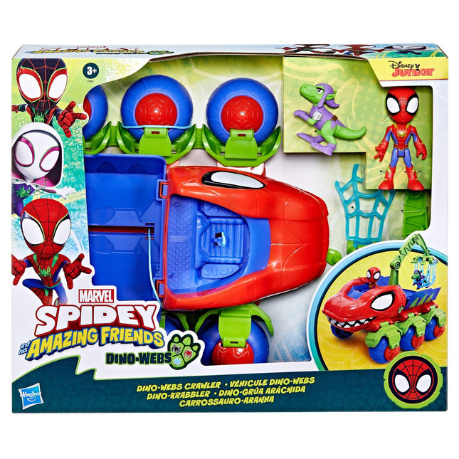 Spider-Man Spielset mit Dinowebs Crawler und Actionfiguren