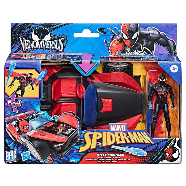 Spider-Man Spielset mit Miles Morales Figur, 10 cm Größe