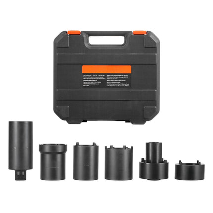 Spindle Nut Socket Set, 1/2 in Drive, 6-Piece, Case