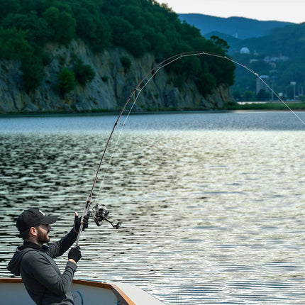 Spinning Rod and Reel Combo, 6.5ft 2-Piece, 7+1 Bearings