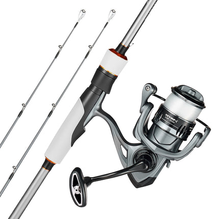 Spinning Rod and Reel Combo, 7 Ft 2-Piece IM7 Carbon Fiber