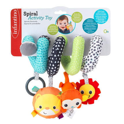 Spiral-Aktivitätsspielzeug für Säuglinge mit Texturen und Geräuschen