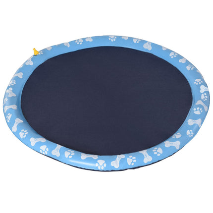 Hunde-Planschbecken-Sprenger-Matte, 170 cm rutschfeste PVC-Matte