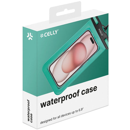 Splashbag Wasserdichte Tasche IP68 max. 6,9" Türkis