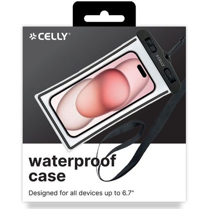 Splashbag Waterproof bag IPX8 max 6.5" Black