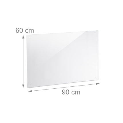 Splash guard for kitchen 90 cm