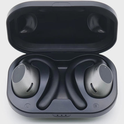 Sport Open-Ear Wireless Headphones with ENC, Black