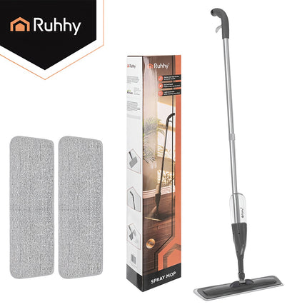 Sprühmopp mit 360° drehbarem Kopf, 300 ml Tank, 3 Pads