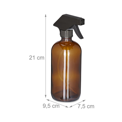 Spray bottle Glass 500 ml Set of 6