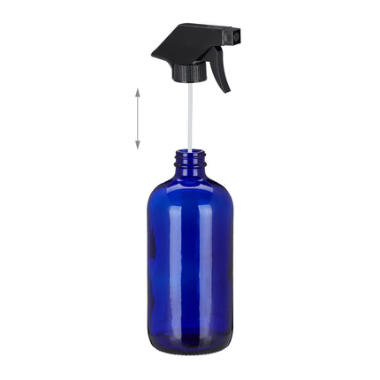 Sprühflasche Glas blau, 2er Set