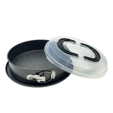 Springform-Kuchenform, Karbonstahl, Antihaftbeschichtung, Deckel