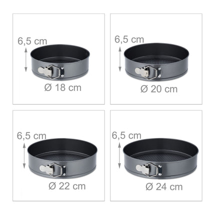 Spring form set of 4 rounds