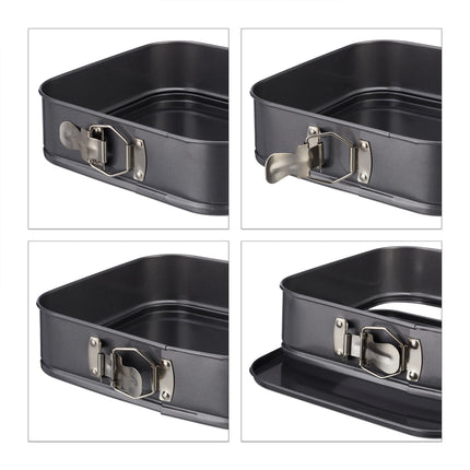 Ensemble de 6 moules à charnière carrés