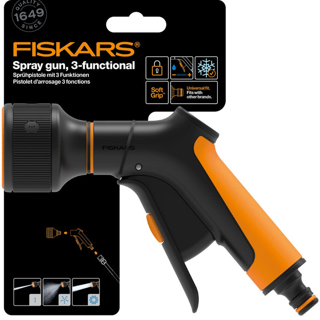 Sprinkler gun 3 function. front tr.