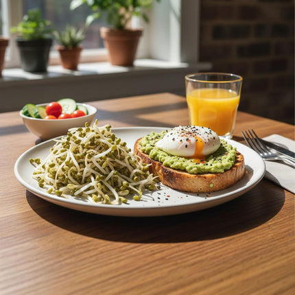 Sprossenglas-Set, 2 Gläser mit Ständer und Auffangschale