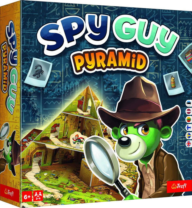 Spy Guy Pyramid Board Game for 2-4 Players, Ages 8+